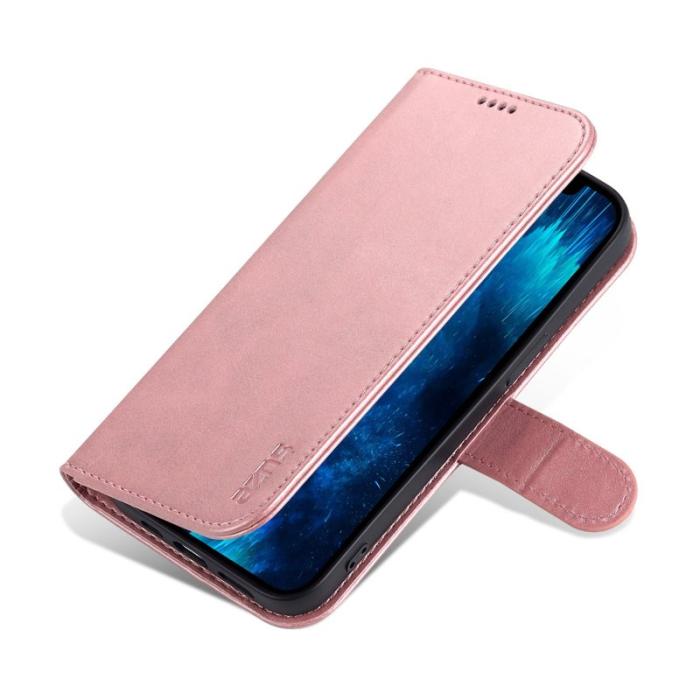 AZNS - AZNS iPhone 14 Pro Max Plånboksfodral Konstläder - Roséguld
