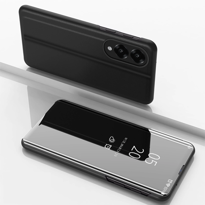 OEM - Galaxy S25 Edge Fodral Clear View - Svart