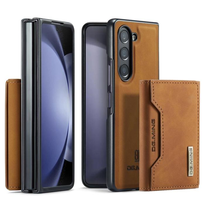 DG.MING - DG.MING M2 Kickstand Plånboksfodral Samsung Galaxy Z Fold5 - Brun