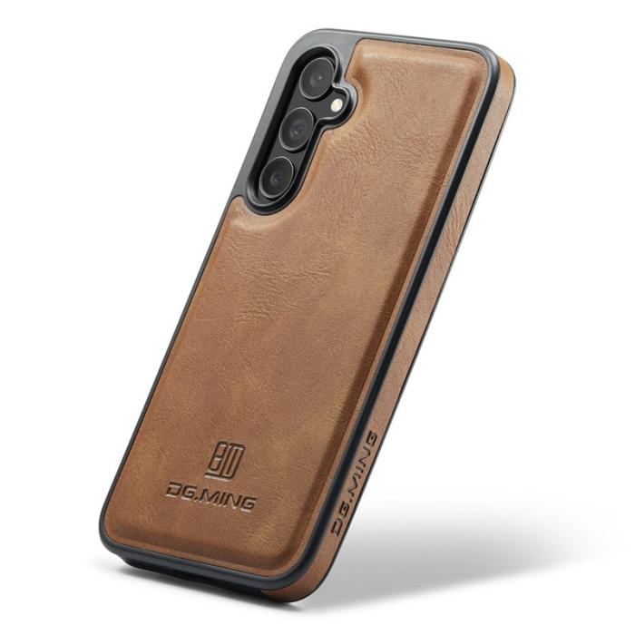 DG.MING - DG.MING Mobilskal till Samsung Galaxy S25 Anti-Drop Läder Brun
