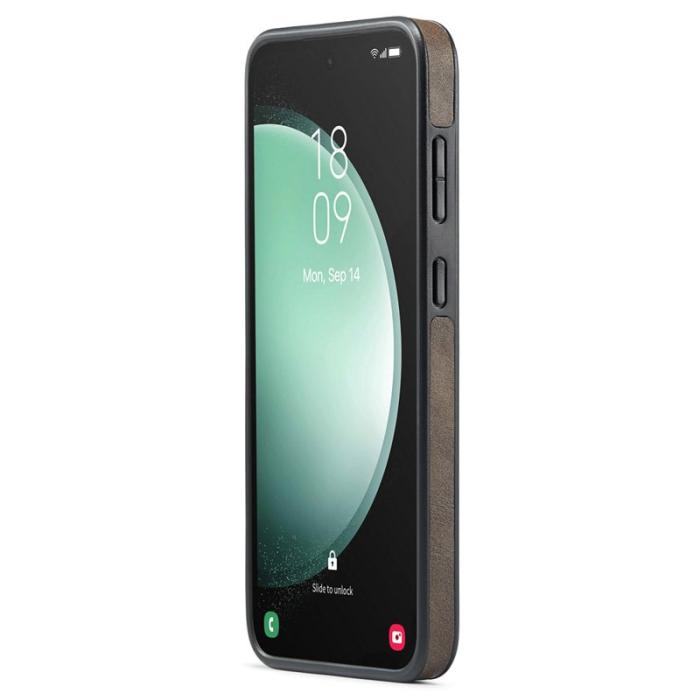 DG.MING - DG.MING Mobilskal till Samsung Galaxy S25 Anti-Drop Läder Coated Brun