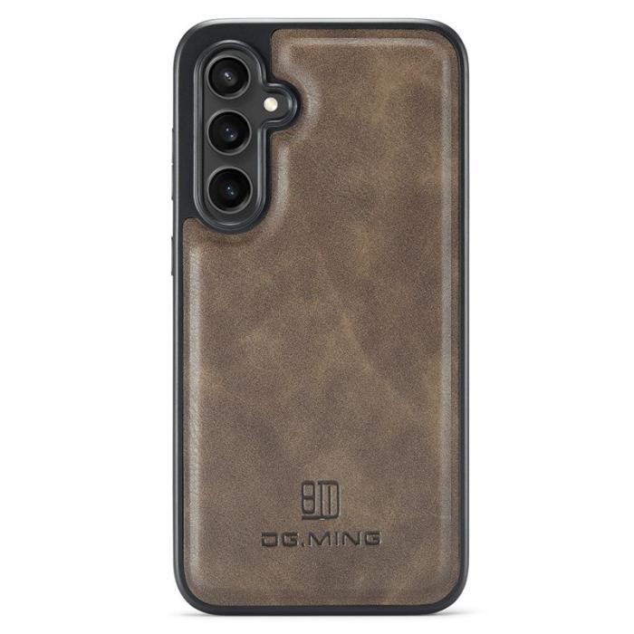 DG.MING - DG.MING Mobilskal till Samsung Galaxy S25 Anti-Drop Läder Coated Brun