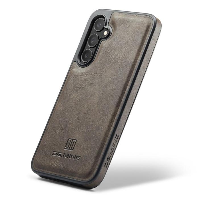 DG.MING - DG.MING Mobilskal till Samsung Galaxy S25 Anti-Drop Läder Coated Brun
