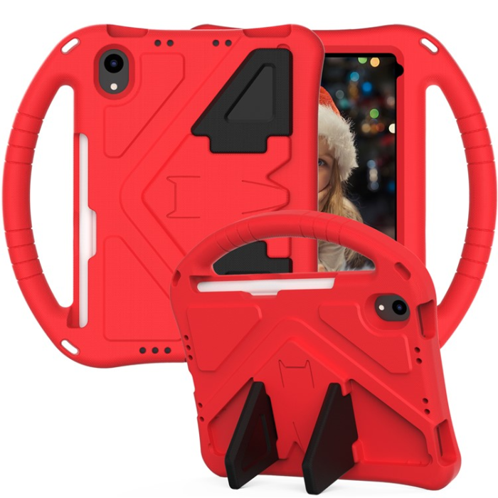 A-One Brand - iPad mini (2024/2021) Skal EVA Kickstand - Röd