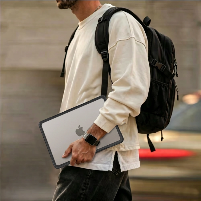 Tech-Protect - Tech-Protect Skal För Macbook Air 13 Velar - Svart/Matte Clear