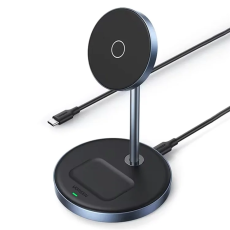Ugreen - Ugreen 2in1 MagSafe Trådlös Laddare iPhone, Airpods - Svart