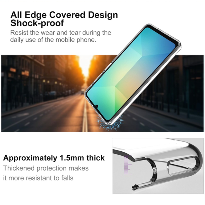 Imak - IMAK Galaxy A17 5G Mobilskal UX-10 Series Soft TPU - Clear