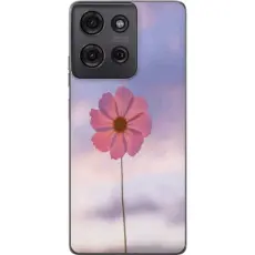 Gustaf - Mobilskal till Motorola Moto G75 med Rosa blomma