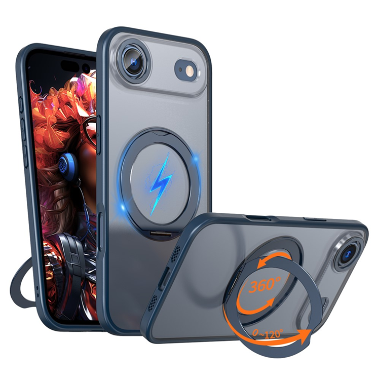 iPhone Air Mobilskal MagSafe TPU + Acrylic Kickstand - Marinblå | 2353 | AlltMobil