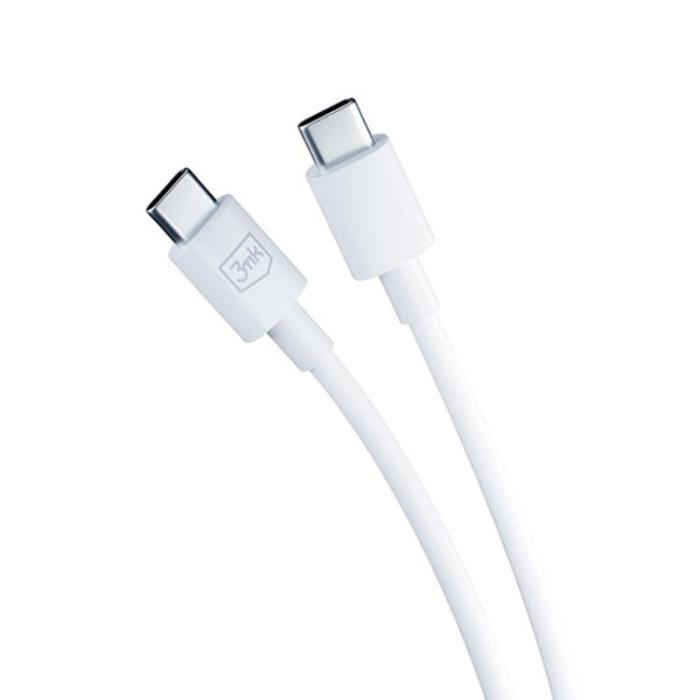 3MK - 3MK Snabbladdare 25W 1xUSB-C med USB-C Kabel Hyper - Vit