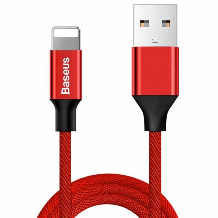 BASEUS - Baseus Yiven USB-A till Lightning kabel 1.8M - Röd
