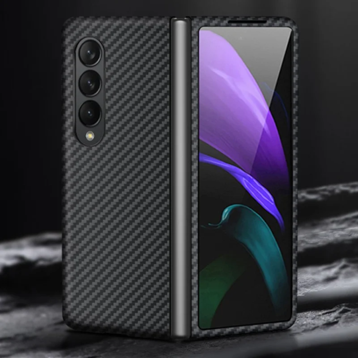 A-One Brand - Galaxy Z Fold 4 5G Mobilskal Aramid Fiber shockproof - Svart