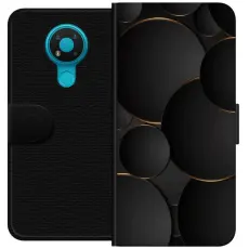 Gustaf - Pl&aring;nboksfodral till Nokia 3.4 med Lyxig Cirklar