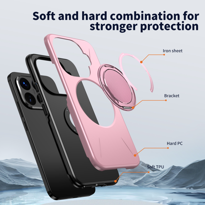 A-One Brand - Xiaomi 15T Pro Mobilskal Magsafe Rotating Kickstand TPU + PC