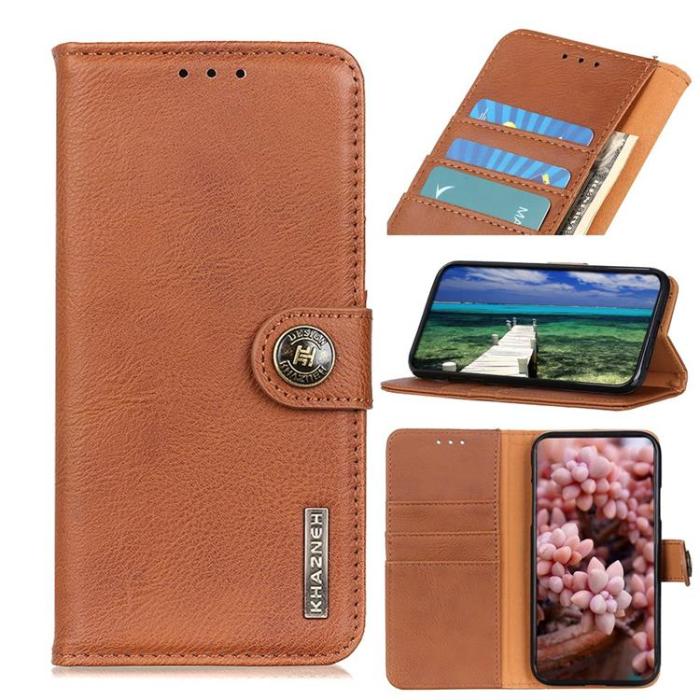 KHAZNEH - KHAZNEH Magnetic Plånboksfodral Galaxy A33 5G - Brun