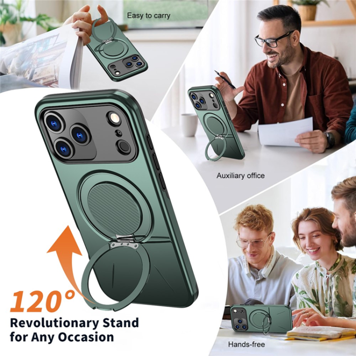 A-One Brand - iPhone 17 Pro Max Mobilskal MagSafe Rotating Kickstand