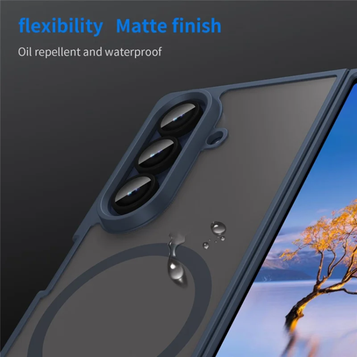 A-One Brand - Galaxy Z Fold 7 5G Mobilskal MagSafe Anti Drop - Blå