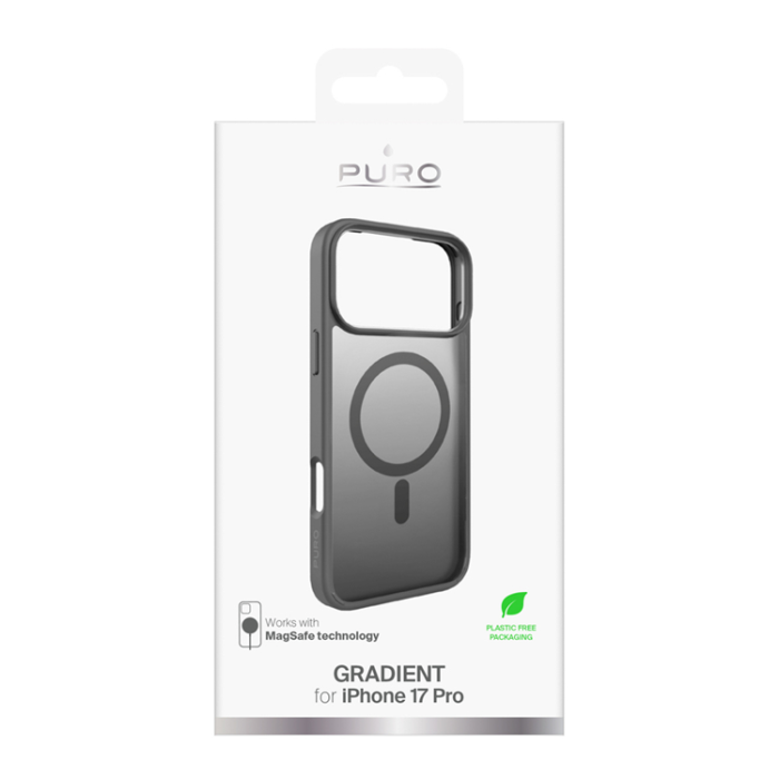 Puro - Puro iPhone 17 Pro Mobilskal Magsafe Gradient TPU - Grå