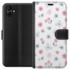 iSecrets - Plånboksfodral till Samsung Galaxy A05 med Blommor och fjärillar