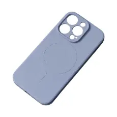 OEM - iPhone 15 Mobilskal MagSafe Silikon - Grå