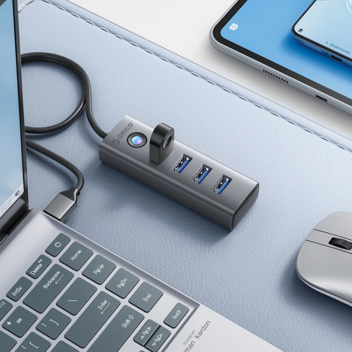 ORICO - Orico Hubb 4xUSB-A 3.0 - Grå