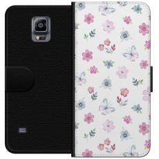iSecrets - Plånboksfodral till Samsung Galaxy Note 4 med Blommor och fjärillar