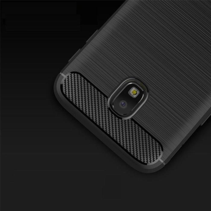 Forcell - Galaxy J3 (2017) Skal Forcell Carbon Mjukplast - Svart