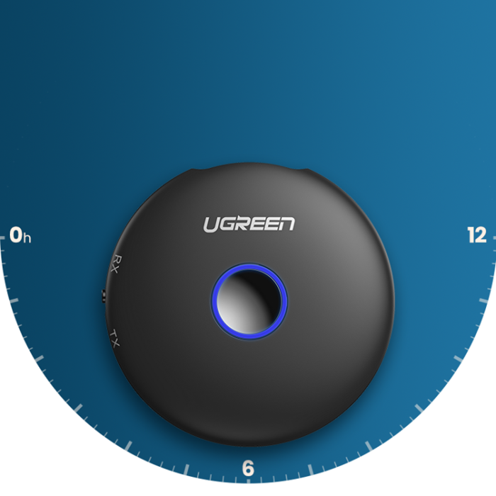 UTGATT5 - Ugreen 2in1 Bluetooth 4.2 AptX Audio Transmitter/Receiver - Svart