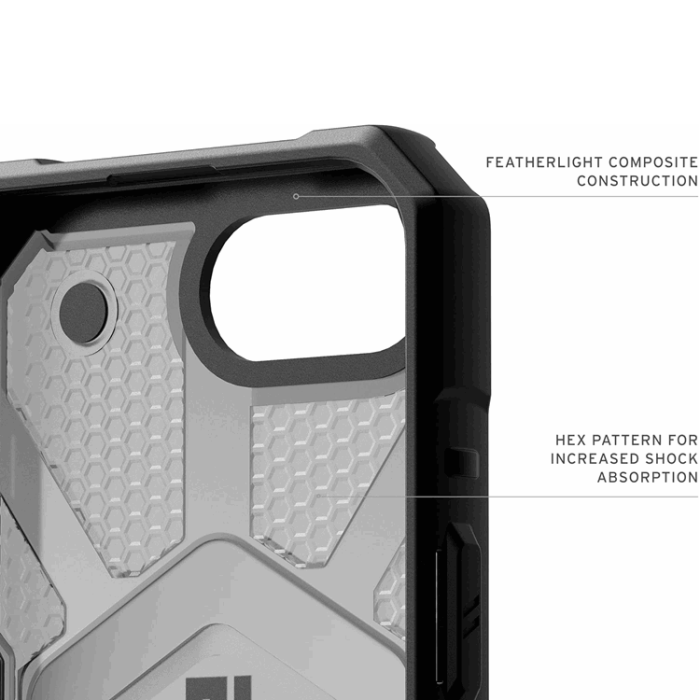UAG - UAG iPhone 16e Mobilskal MagSafe Pathfinder Clear - Ash