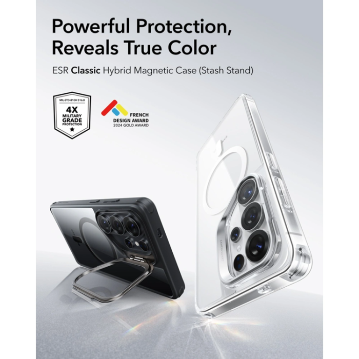 ESR - ESR Mobilskal För Galaxy S26 Ultra Magsafe Classic Hybrid Kickstand - Svart
