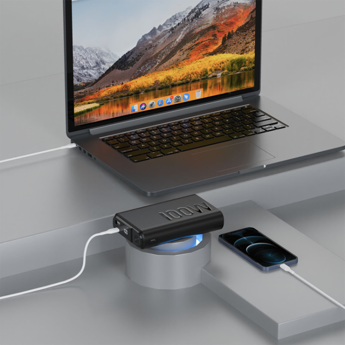 Celly - Celly PowerBank 20000 mAh 100W PD - Svart