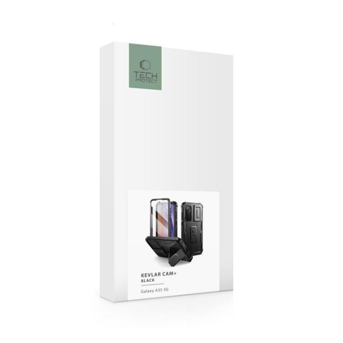 Tech-Protect - Tech-Protect Galaxy A55 5G Mobilskal Kevlar Cam Plus - Svart