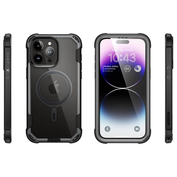 SupCase - Supcase iPhone 15 Pro Max Mobilskal Magsafe Iblsn Ares - Svart