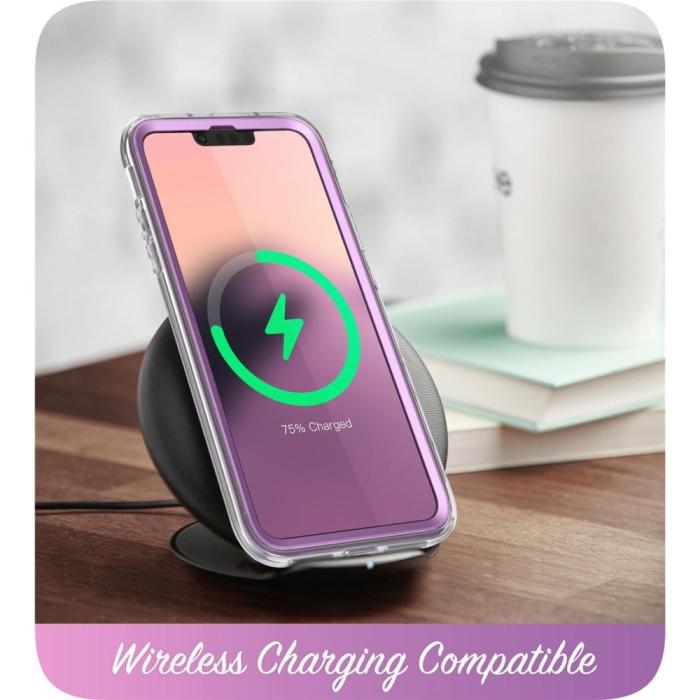 SupCase - SupCase iPhone 14 Plus Skal Cosmo - Marmor Lila