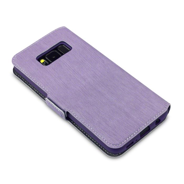 A-One Brand - Slimmat Plånboksfodral till Samsung Galaxy S8 - Lila