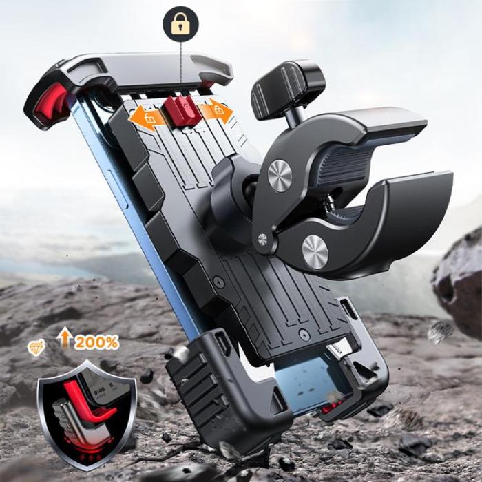 Wozinsky - Wozinsky Metall Cykel Smart Phonehållare För Styre - Svart