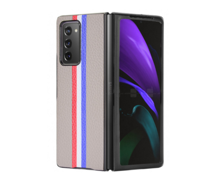 OEM - Stripes Hårdplast Skal Samsung Galaxy Z Fold 2 - Grå