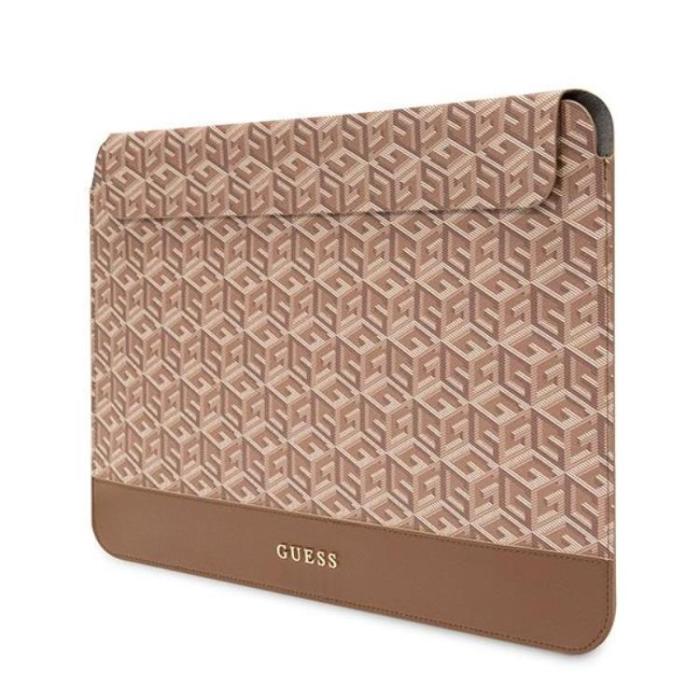 Guess - Guess Datorfodral 16'' GCube Stripes - Brun