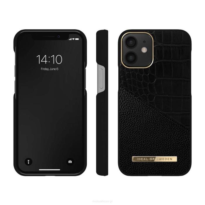 iDeal of Sweden - Ideal Atelier Skal iPhone 12 Mini - Nightfall Croco Svart