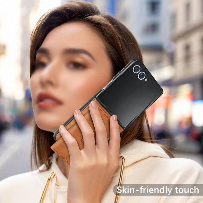 A-One Brand - Galaxy Z Flip 7 Mobilskal MagSafe Detachable Korthållare Kickstand