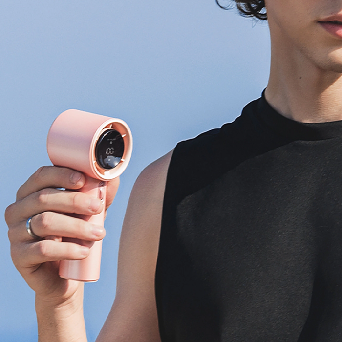 Jisulife - Jisulife Bärbar USB Handfläkt 3600 mAh Pro1 FA53 - Rosa