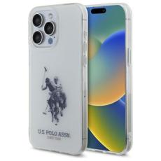 U.S. Polo Assn. - US Polo iPhone 15 Pro Max Mobilskal Shiny Big Logo - Vit