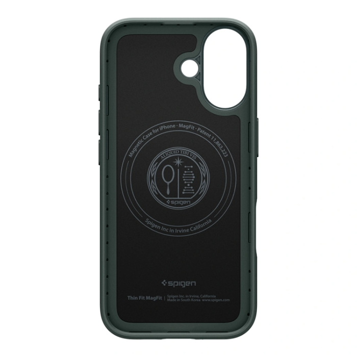 Spigen - Spigen iPhone 17 Mobilskal Magsafe Thin Fit - Abyss Grön