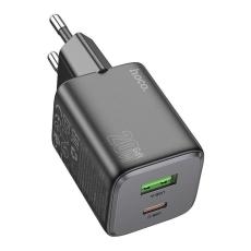 Hoco - Hoco Väggladdare 1xUSB-C 1xUSB-A 20W N41 - Svart
