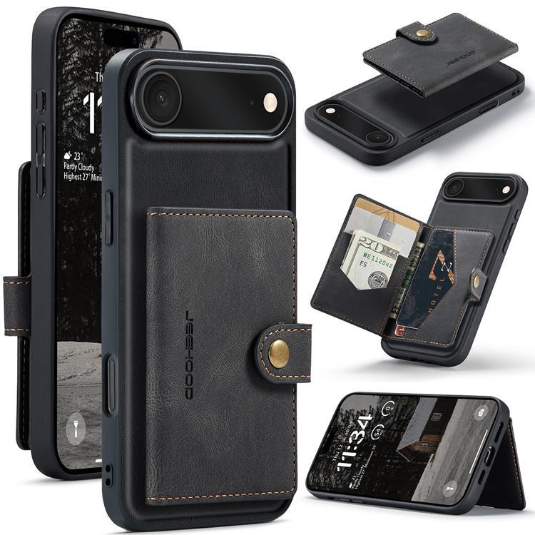 JEEHOOD Mobilskal till iPhone Air Konstläder + Plast - Svart | 2353 | AlltMobil