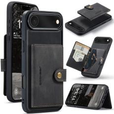 OEM - JEEHOOD Mobilskal till iPhone Air Konstl&auml;der + Plast - Svart