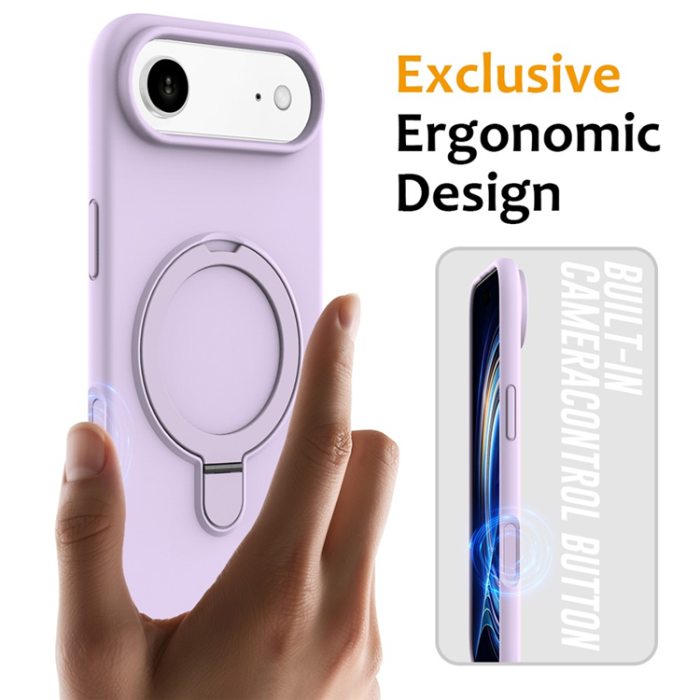 A-One Brand - iPhone Air Mobiskal MagSafe Kickstand PC + Silikon - Lila
