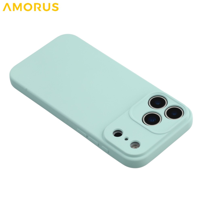 Amorus - AMORUS iPhone 17 Pro Max Mobilskal Precise Cutouts - Babyblå