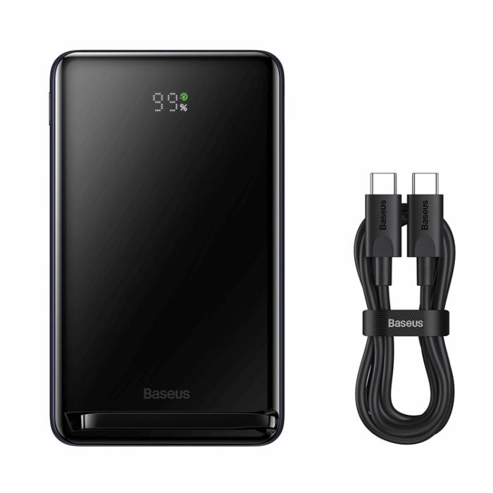 BASEUS - Baseus Trådlös Magsafe Powerbank 10000mAh 20W Magnetic Bracket