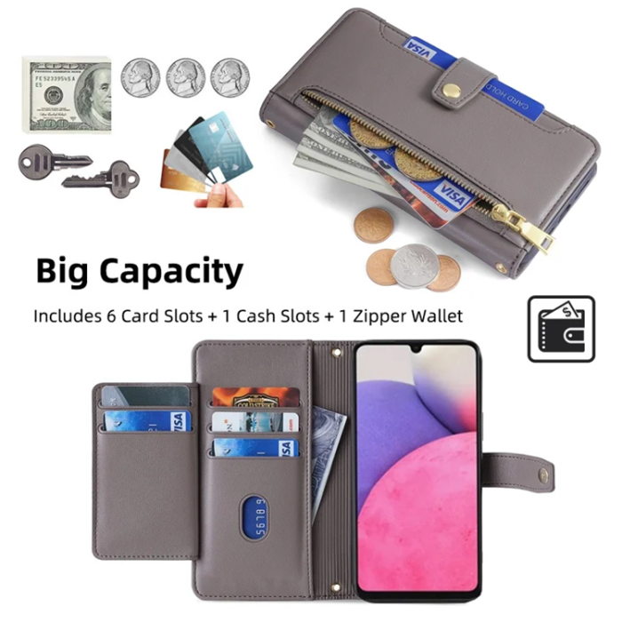 A-One Brand - Galaxy A33 5G Plånboksfodral med Axelrem